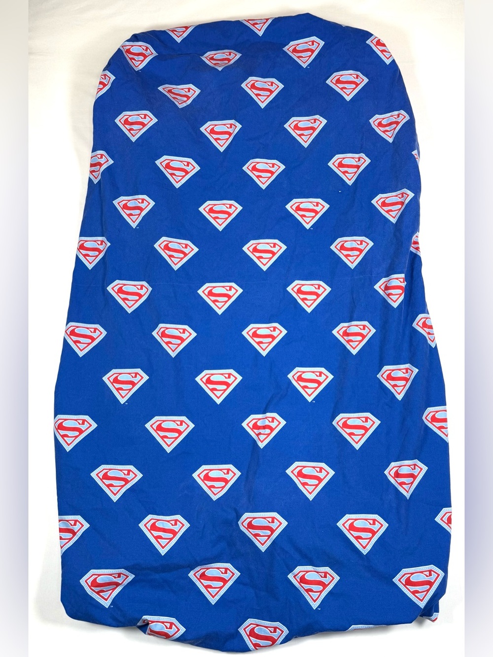 VINTAGE SUPERMAN DC COMICS Crib Toddler Fitted Sheet 2006 Y2K Superhero Retro
